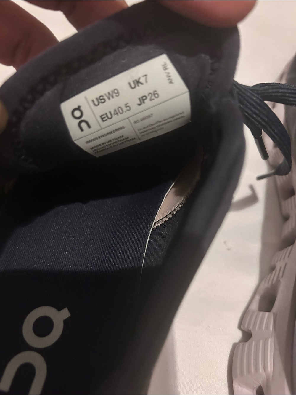 On Running Black Running Shoes with Light Pink Midsole - Picture 4 of 6